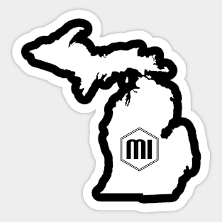 Michigan Homer (White) Sticker